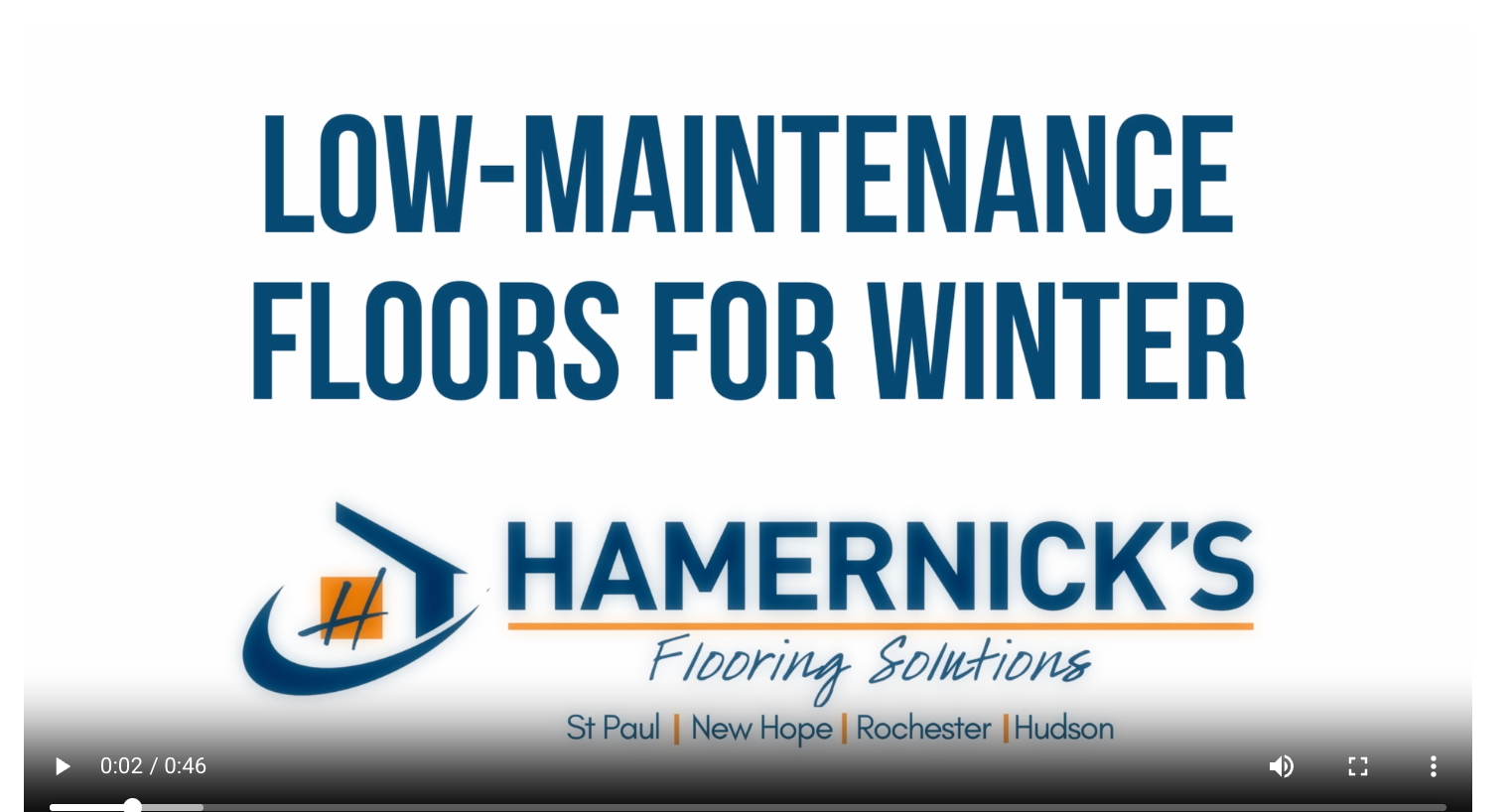 Low Maintance Floors for Winter